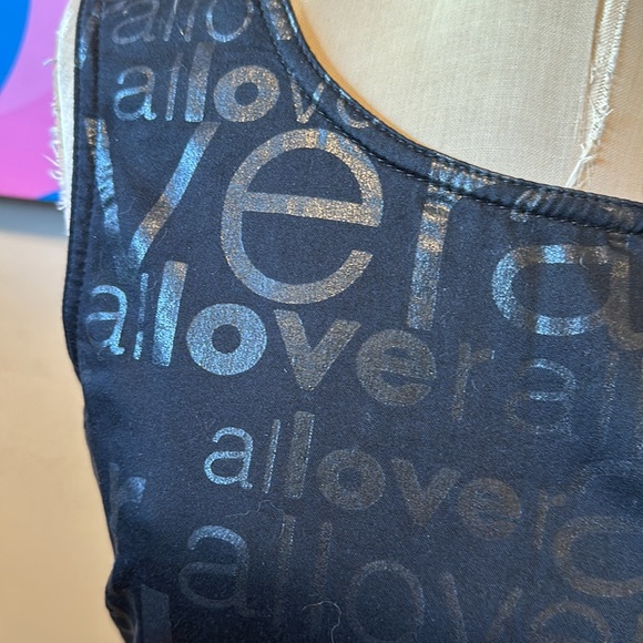 Moschino Jeans Black Love All Overr Dress The Nanny - Picture 3 of 11